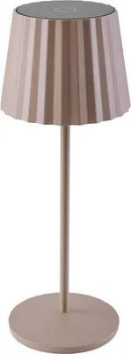 Produktbild von Lindby LED-Akku-Tischleuchte Esali, beige, Metall, IP65
