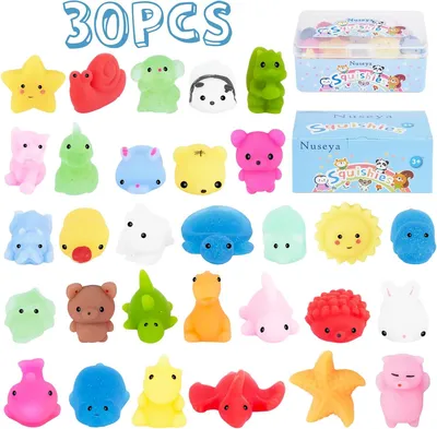 Productafbeelding van Mochi squishy speelgoed geen duplicaten fidget - Set van 30 - Speelgoed Gift Voor Kinderen Meisje Jongen Party Gunst