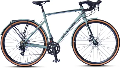 Produktbild von WYNN Gravelbike Gravel 28 Zoll GRL1.1 grün Rahmenhöhe 58 cm Damen Herren 14 Gänge Gepäckträger Schutzbleche
