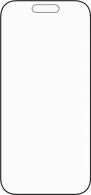 A line drawing of a smartphone screen protector.