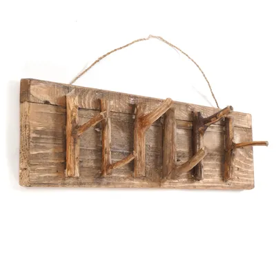 Obrázek produktu pro "SAMOA" NÁSTĚNNÝ ZAHRADNÍ ŽUPAN | 60x14cm (ŠxV), mahagon | háček na kolejnici