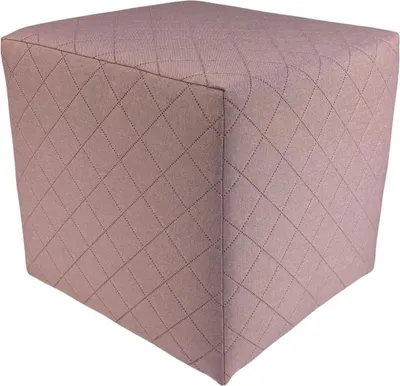 Produktbild von SAWANA-Hocker 40x40 cm quadratisch gesteppt – eleganter Sitzhocker oder Fußhocker – Hellrosa