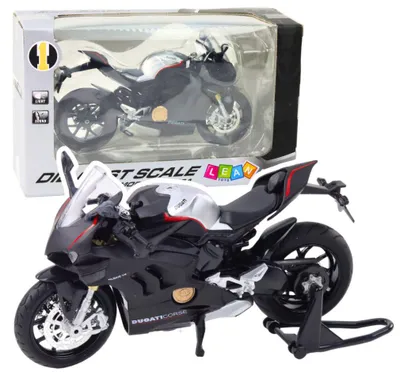 Obrázok produktu pre Kovová motorka so svetlom a zvukom 1:12