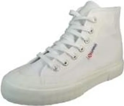 Image de Superga Dames Haute Sneaker 2696 Stripe High Top S112I9W blanc