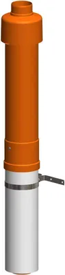 Obrázok produktu pre Atec Dachhochführung PolyTop ziegelrot 650mm DN80/125