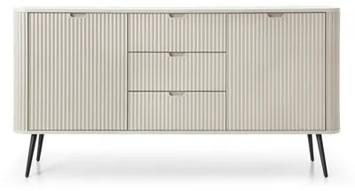 Obrázek produktu pro Komoda se zásuvkami, výška 168 cm, s reliéfním vzorem, moderní design, vhodná do obývacího pokoje