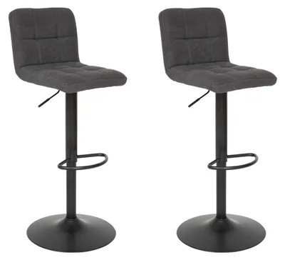 Produktbild von Set aus 2 barhockern "delek" grau 104x52x45cm - Atmosphera créateur d'intérieur