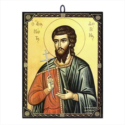 Produktbild von Ikone Heiliger Diogenis orthodox e Reproduktion aus Griechenland