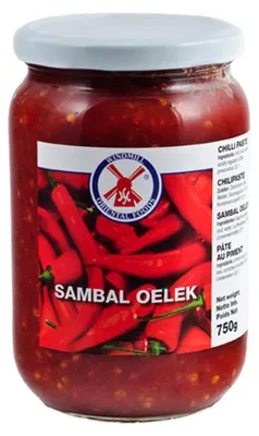 Zdjęcie produktu dla Windmill Sambal Oelek Chilipaste scharfe Chili Würzpaste 750g