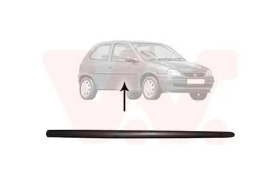 Produktbild von VAN WEZEL Zierleiste für die Tür Vorne Rechts Leiste für OPEL Corsa B Schrägheck (S93) 3776424