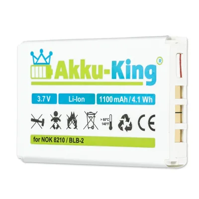 Produktbild von Akku-King 61795, Akku, Jede Marke, Weiß, Lithium-Ion (Li-Ion), 1100 mAh, 3,7 V