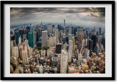 Produktbild von Bild - Bilderrahmen - 100 cm x 70 cm - MDF - Rahmen - Foto - Wandkunst New York