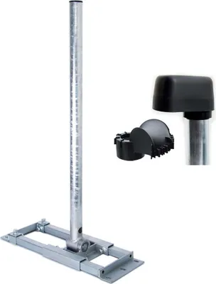 Produktbild von PremiumX DELUXE X90-48 Dachsparrenhalter 90cm Mast für Satellitenantenne SAT Mastkappe