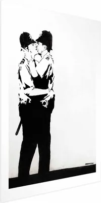 Produktbild von Posterpapier Poster - The Policemen's Kiss 29.7x42 cm Streetart h-C-0083-ao-a
