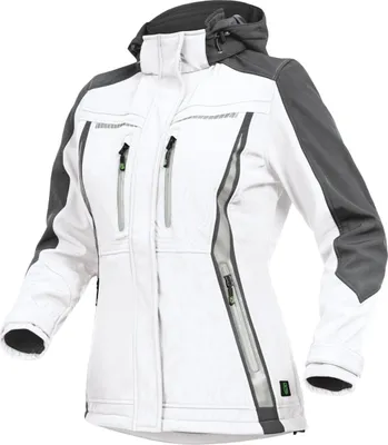 Produktbild von Leibwächter Sommer-Softshelljacke Damen FLXDS Gr. 48 weiß/grau