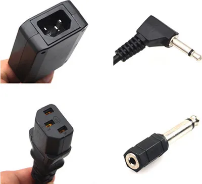 Zdjęcie produktu dla Bezprzewodowy system wyzwalania z nadajnikiem i odbiornikiem 4-kanałowym z adapterem 3,5 mm na 6,35 mm do fotograficznego studyjnego oświetlenia błyskowego
