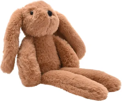 A plush toy rabbit is shown against a white background.