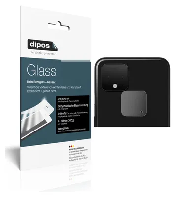 Produktbild von 2x Schutzfolie für Google Pixel 4 Kameralinse matt - Anti-Shock 9H Folie dipos Glass Kunststoffglas