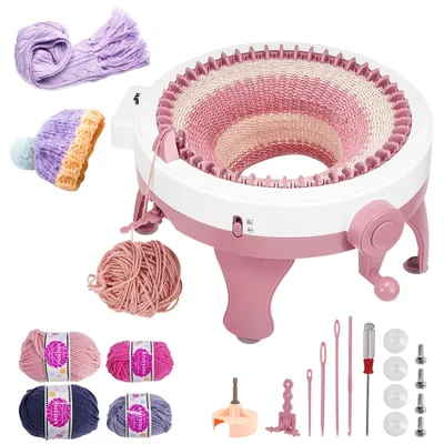 Produktbild von Strickmaschine - Rundstrickmaschine 48 Nadeln - Manuell - Kunststoff - Gewicht 2,3 kg