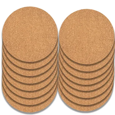 Produktbild von 16x Korkuntersetzer Telleruntersetzer Topfuntersetzer Flaschen Untersetzer Kork 19cm