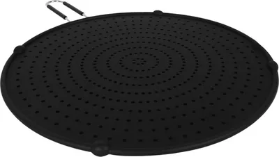 Image de Couvercle anti-éclaboussures en silicone pour poêle 32cm Couvercle anti-éclaboussures de graisse Couvercle anti-éclaboussures de cuisine Couvercle de poêle avec protection anti-éclaboussures Accessoires de cuisine noir