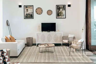 Obrázek produktu pro Koberec, rozměry 60 x 110 cm, barva přírodní bílá, materiál: vlna a juta, vhodný do obývacího pokoje