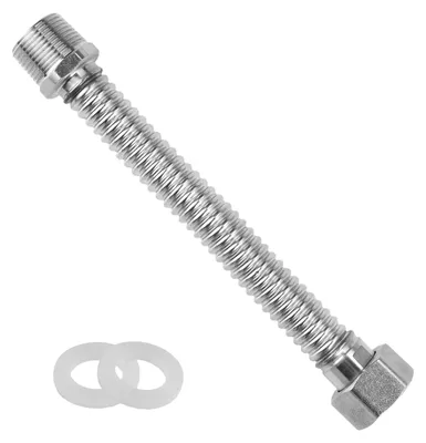 Imagen del producto de Manguera flexible extensible de 3/4 de pulgada, acero inoxidable