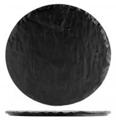 Immagine prodotto di H&H Piatto In Porcellana Tondo Nero Cm 26