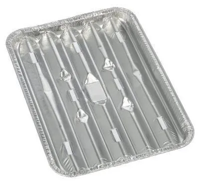 Produktbild von Starpak 10 Grillschalen, Alu eckig 1,4 cm x 16,3 cm x 22,7 cm | Folie (10 Stück)