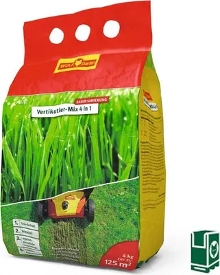 Obrázok produktu pre Trávniková hnojivá zmes na vertikutáciu Wolf-Garten 4 kg 125 m²