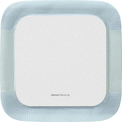 Productafbeelding van Biatain Silicone Ag schuimverband, 17,5 x 17,5 cm, 5 stuks