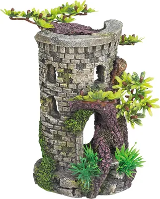 Immagine prodotto di Ornamenti acquatici "TURM" con bonsai 9 x 10 x 15 cm