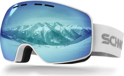 Obrázok produktu pre Lyžiarske okuliare Schnorr Ventra white ice blue (S3) | Full REVO mirrored, anti-fog, UV400, 45 mm pásik