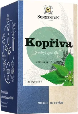 Obrázek produktu pro Sonnentor 02552, Bylinkový čaj, 18 g, Kopřiva, 1 g, 18 kusů, Papírová krabice