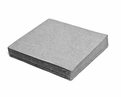 Produktbild von 1000x Servietten 33 x 33 cm 1/4-Falz 3-lagig grau