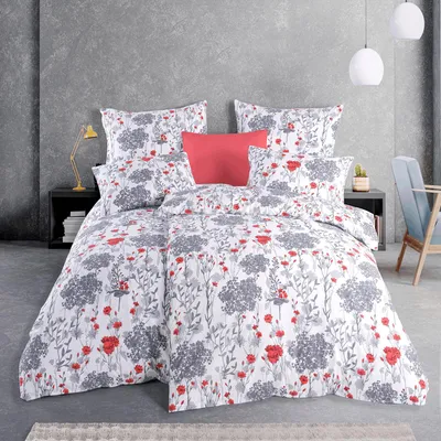 Obrázok produktu pre Sada posteľnej bielizne "Poppy", 100% bavlna, rozmer 135 x 200 cm / 80 x 80 cm, 2-dielna