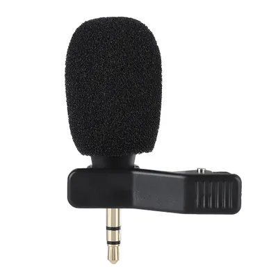 Obrázek produktu pro Mini kondenzátorový mikrofon pro PC, mini klopový mikrofon pro chytré telefony fotoaparáty rekordéry počítače, mikrofon pro mobilní telefon pro záznamník venkovní/vnitřní, profesionální jednosměrný kondenzátorový mikrofon, přenosný mikrofon 3,5 mm standardní