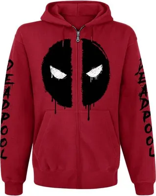 Produktbild von Deadpool Kapuzenjacke Herren Logo rot S