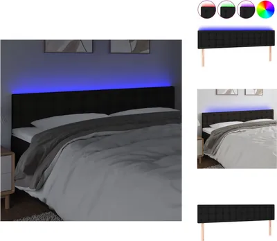 Imagen del producto de vidaXL Cabecero LED , 200x5x78/88 cm, tela - Cabecero y piecero