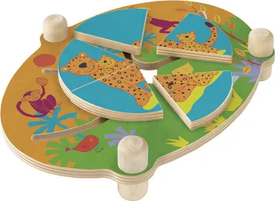 Produktbild von Selecta Holzspielzeug Schiebepuzzle Dschungel
