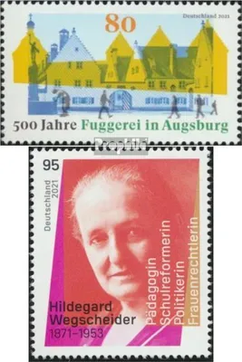 Produktbild von Briefmarken BRD 2021 Mi 3621,3625 (kompl.Ausg.) gestempelt Fuggerei in Augsburg