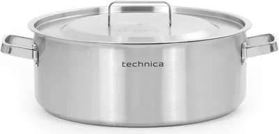 Produktbild von TECHNICA Schmortopf 18,8L | 40 cm | Edelstahldeckel | Edelstahl Induktion Kochtopf