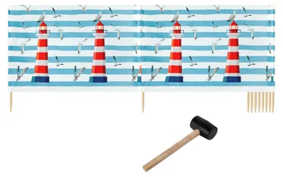 Produktbild von Ladeheid Strand Windschutz Sichtschutz LAEX001 (Leuchtturm, 15 m)