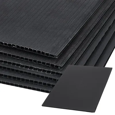 10 Kunststoffplatten, schwarz, 30x20 cm, 3 mm, wasserdicht