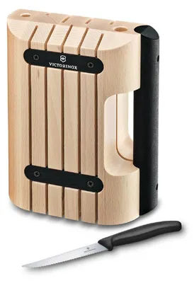 Produktbild von Victorinox Messerblock, Griff schwarz (leer) (Buchenholz)