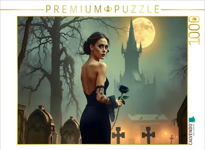 Produktbild von CALVENDO Puzzle Geheimnisvolle Eleganz | 1000 Teile Lege-Größe 64x48cm Foto-Puzzle für glückliche Stunden
