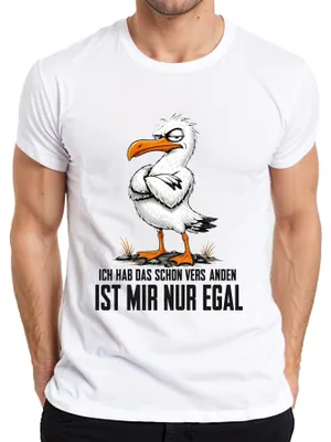 Produktbild von Ich hab das schon verstanden ist mir nur egal Statement Sarkasmus Herren T-Shirt, Weiß, L