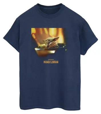 Imagen del producto de Camiseta para mujer de Star Wars, "The Mandalorian", modelo BI45935 (talla L), color azul marino