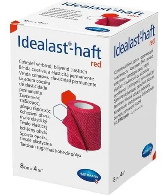 Produktbild von IDEALAST-haft color Binde 8 cmx4 m rot