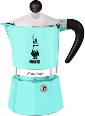 Produktbild von Espressokocher Bialetti Moka Express, Alle Herde außer Induktion, 6 Tassen, 300 ml, Rainbow Blau